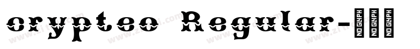 crypteo Regular字体转换 crypteo Regular字体转换